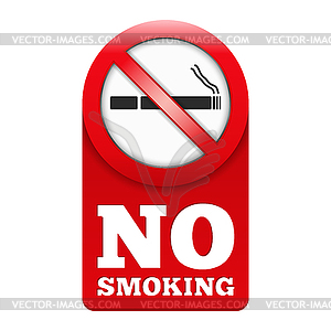 No Smoking Sign - vector clipart