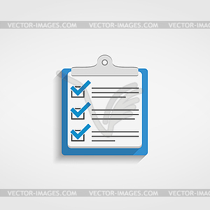 Check List Icon - vector image