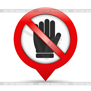 No Entry Sign - vector clipart