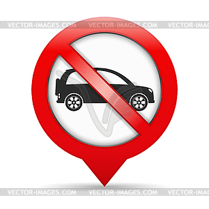 No Parking Sign - vector clip art