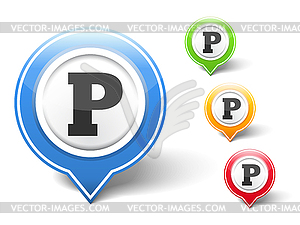 Parking Icon - vector clipart