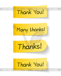 Thank You - stock vector clipart