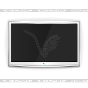 White TV - vector clipart / vector image