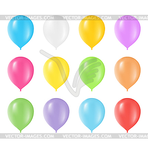 Colored Balloons - vector image