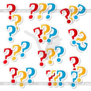 Question Marks - vector image