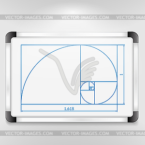 Golden Ratio - vector clip art