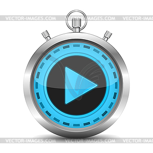 Stopwatch - color vector clipart