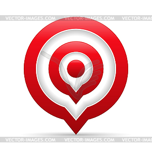 Red Target - vector clipart