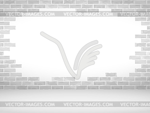 Broken Brick Wall - vector image