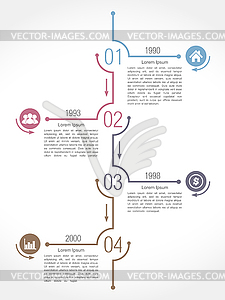 Хронология Инфографика - изображение в векторном формате