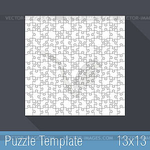 Головоломки Шаблон 13x13 - векторный клипарт EPS