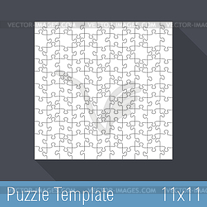 Головоломки Шаблон 11x11 - векторное изображение клипарта