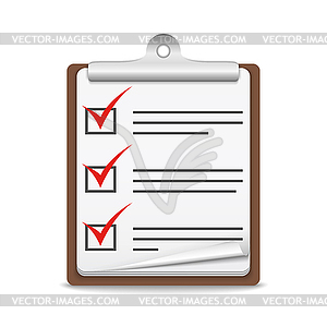 Check List - vector image