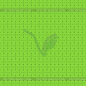 Green Seamless Pattern with Dots and Lines - vector clipart