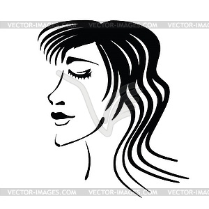 Woman`s face - vector image