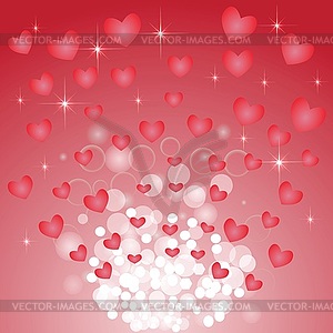 Abstract heart background - vector image