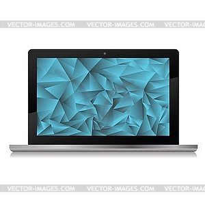 New laptop - vector image