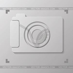 Цифровая камера - векторный графический клипарт