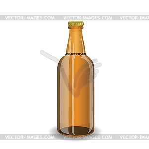 Bottle of beer - vector clip art