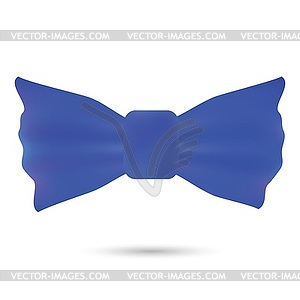 Blue bow - vector image