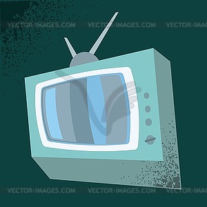 Old tv - vector clipart