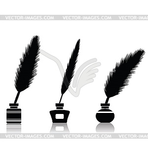 Feather pen - vector clipart