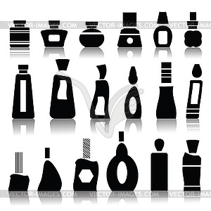 Cosmetic bottles - vector image