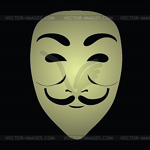 Anonymous mask - royalty-free vector clipart