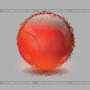 Red sphere - vector clip art