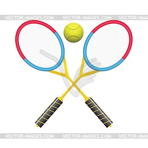 Tennis rackets - vector image