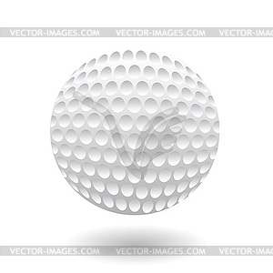 Мяч для гольфа - рисунок в векторе