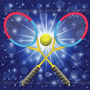 Tennis background - vector image