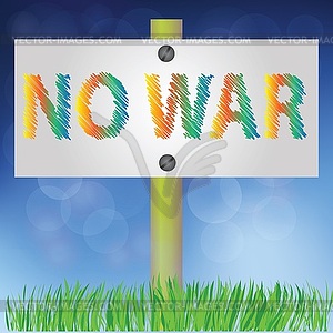 No war sign - vector clipart