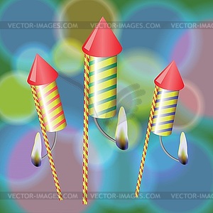 Fireworks - vector image