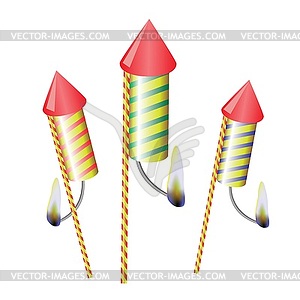 Petards - color vector clipart