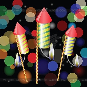 Fireworks - vector image