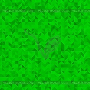 Green triangle background - vector image