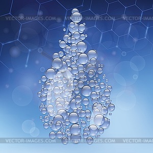 Капля воды - векторная иллюстрация
