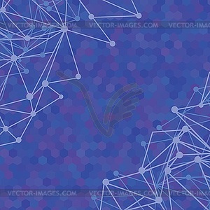 Molecular background - royalty-free vector image