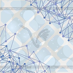 Abstract chemical background - vector clip art