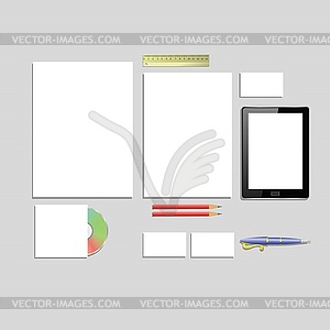 Office supplies - vector clipart