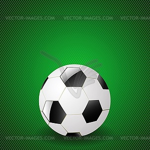 Ball on green background - vector clipart