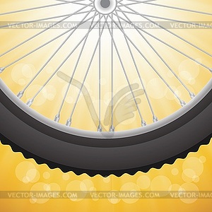 Bicycle wheel - vector image