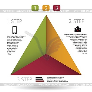 Modern info graphic for business project - vector clipart