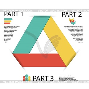 Modern info graphic element for business template - vector clip art