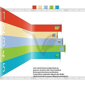 Modern info graphic element for business template - vector image