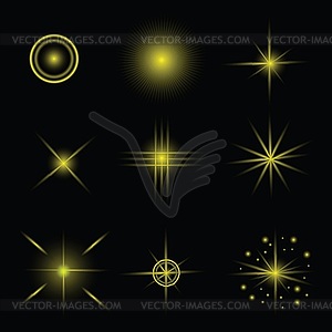 Set of stars - vector image