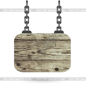 Wood board - vector image