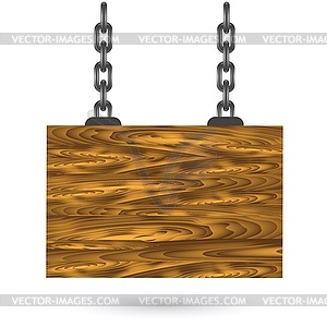 Wood sign - vector clipart / vector image