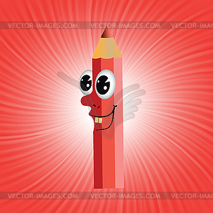 Red pencil - vector clipart